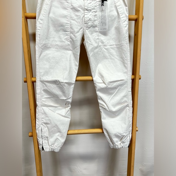 NILI LOTAN  White gathered ankle military cargo crop pants size 4 - Picture 6 of 14
